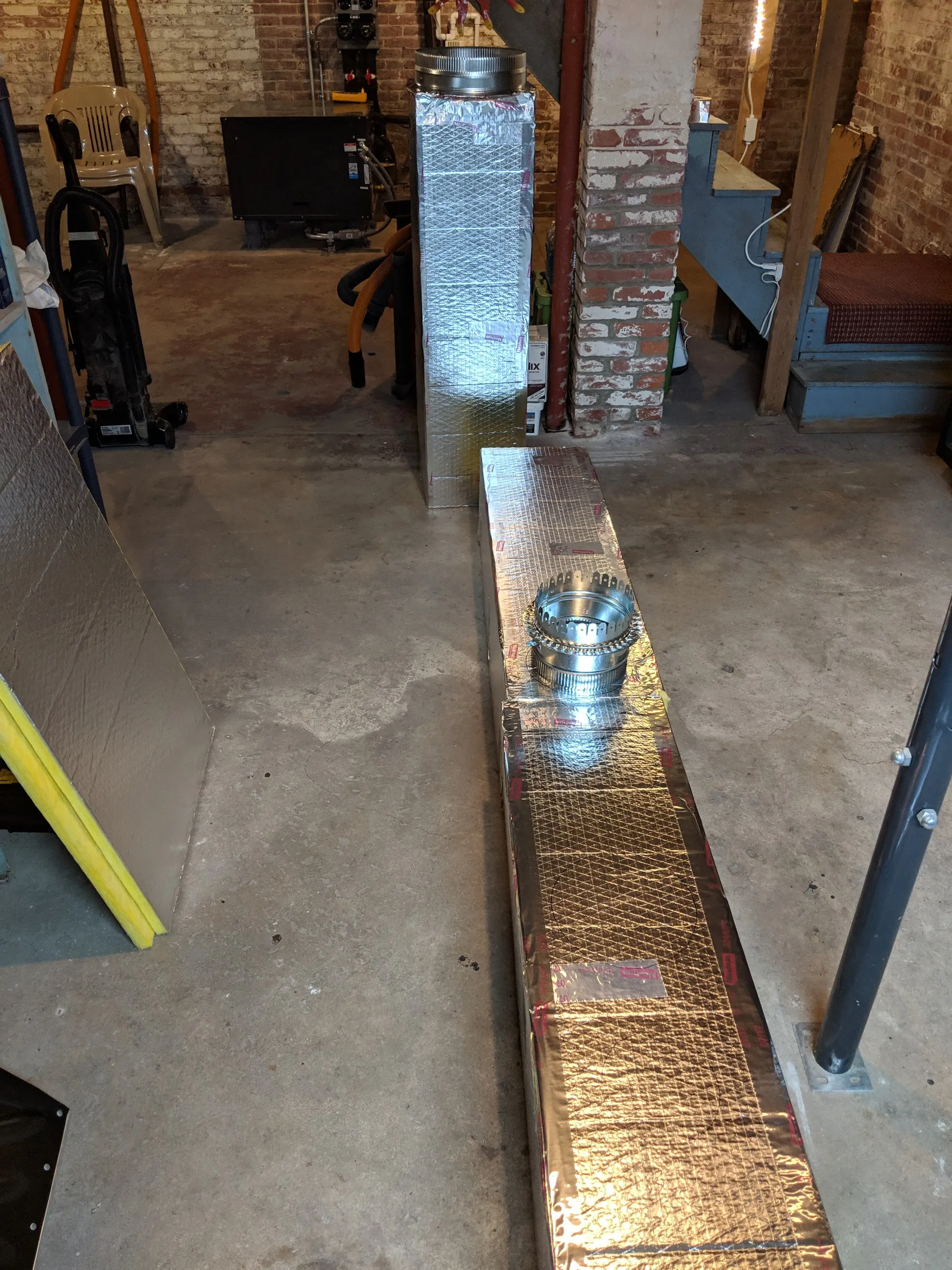 Building the new duct header