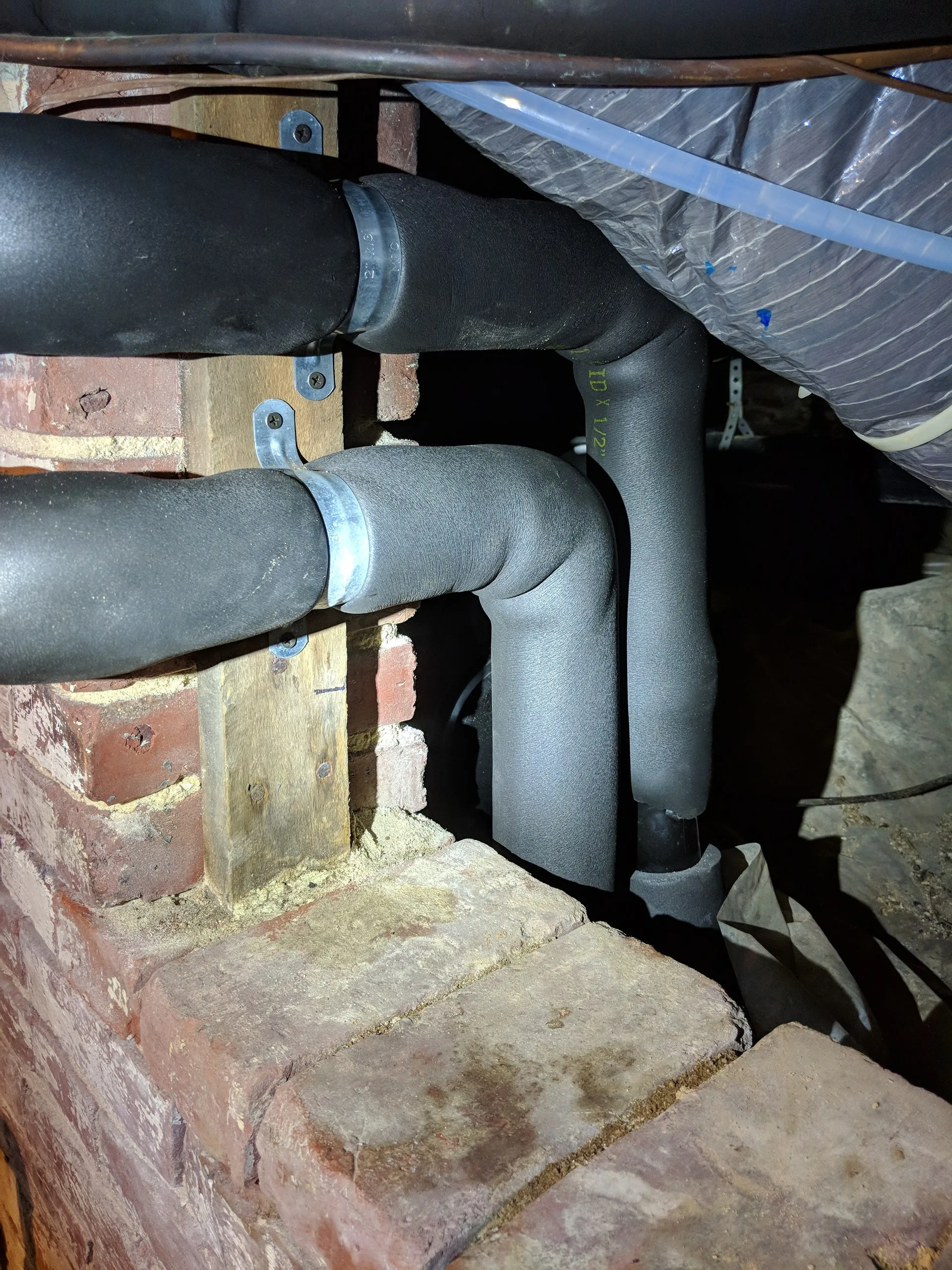 Connections in basement