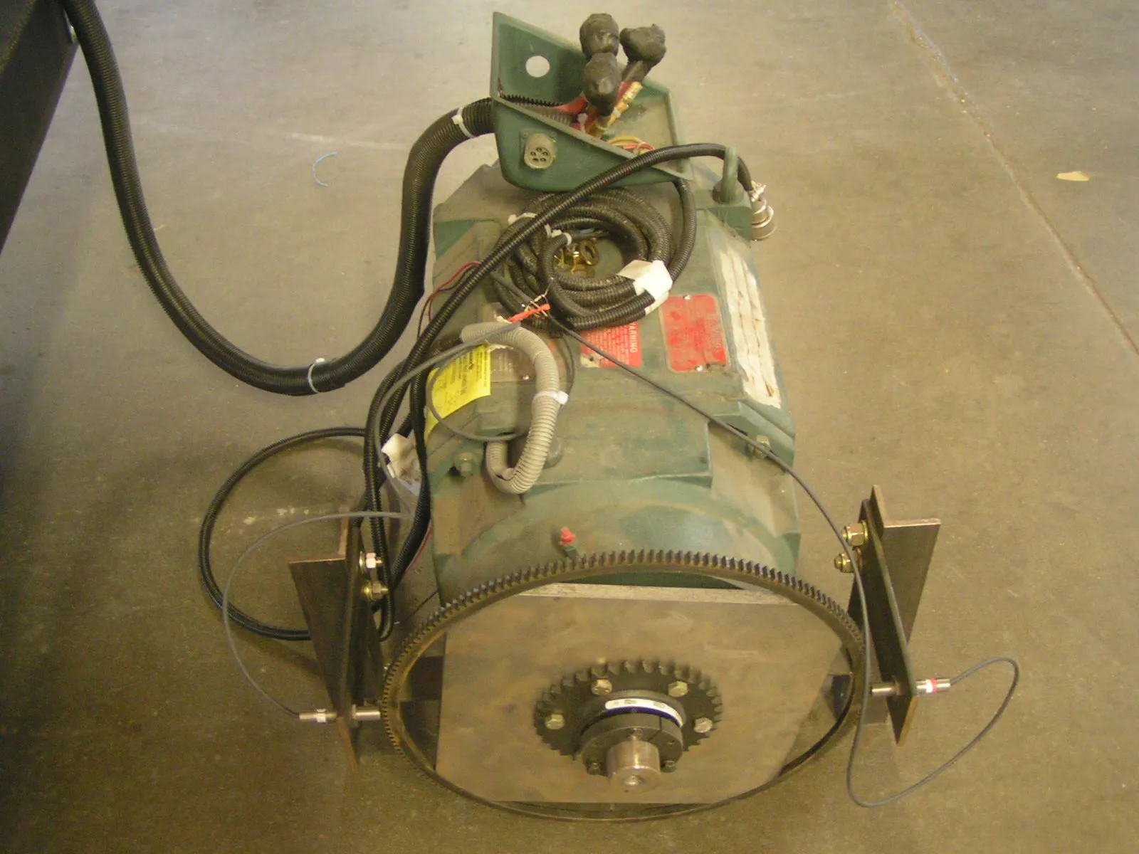 Drive motor removed
