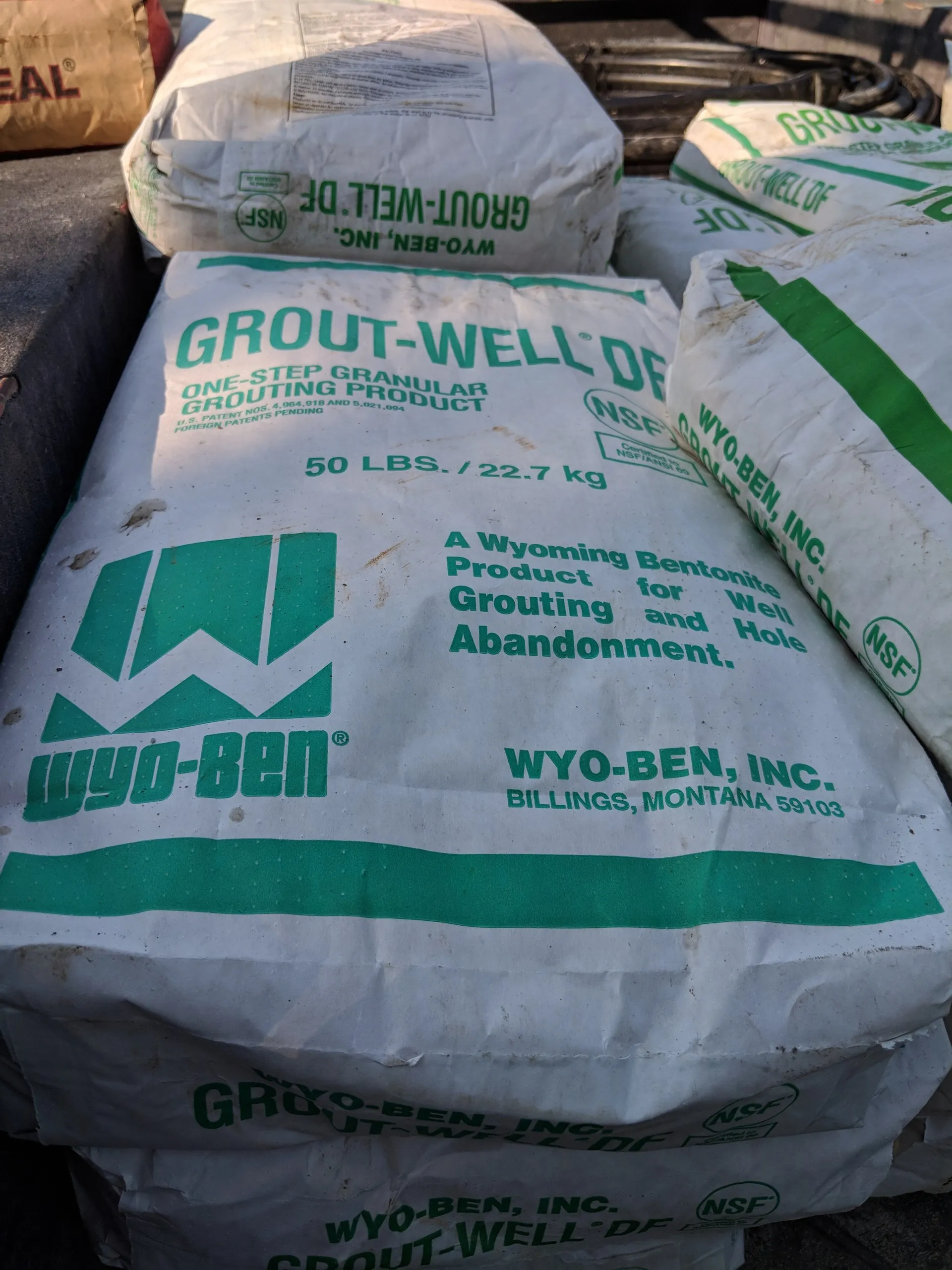 Grout for backfilling