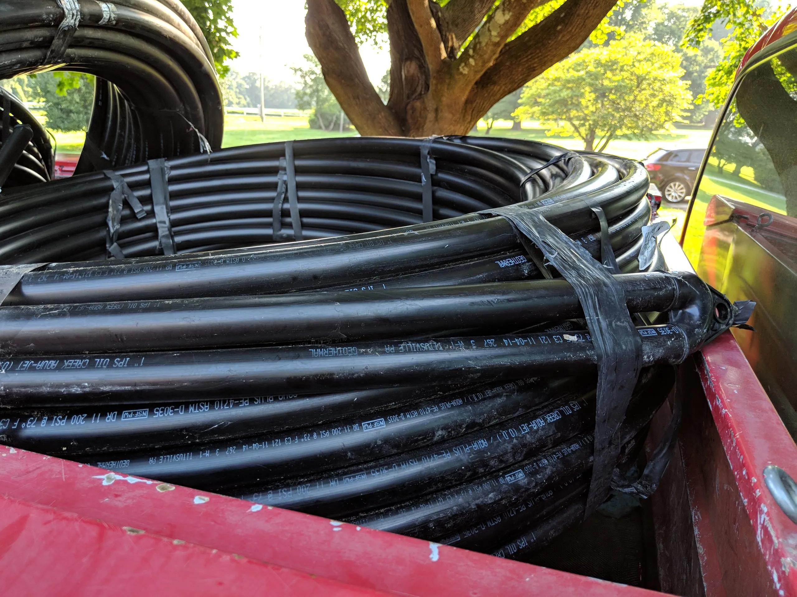 Loop piping coils