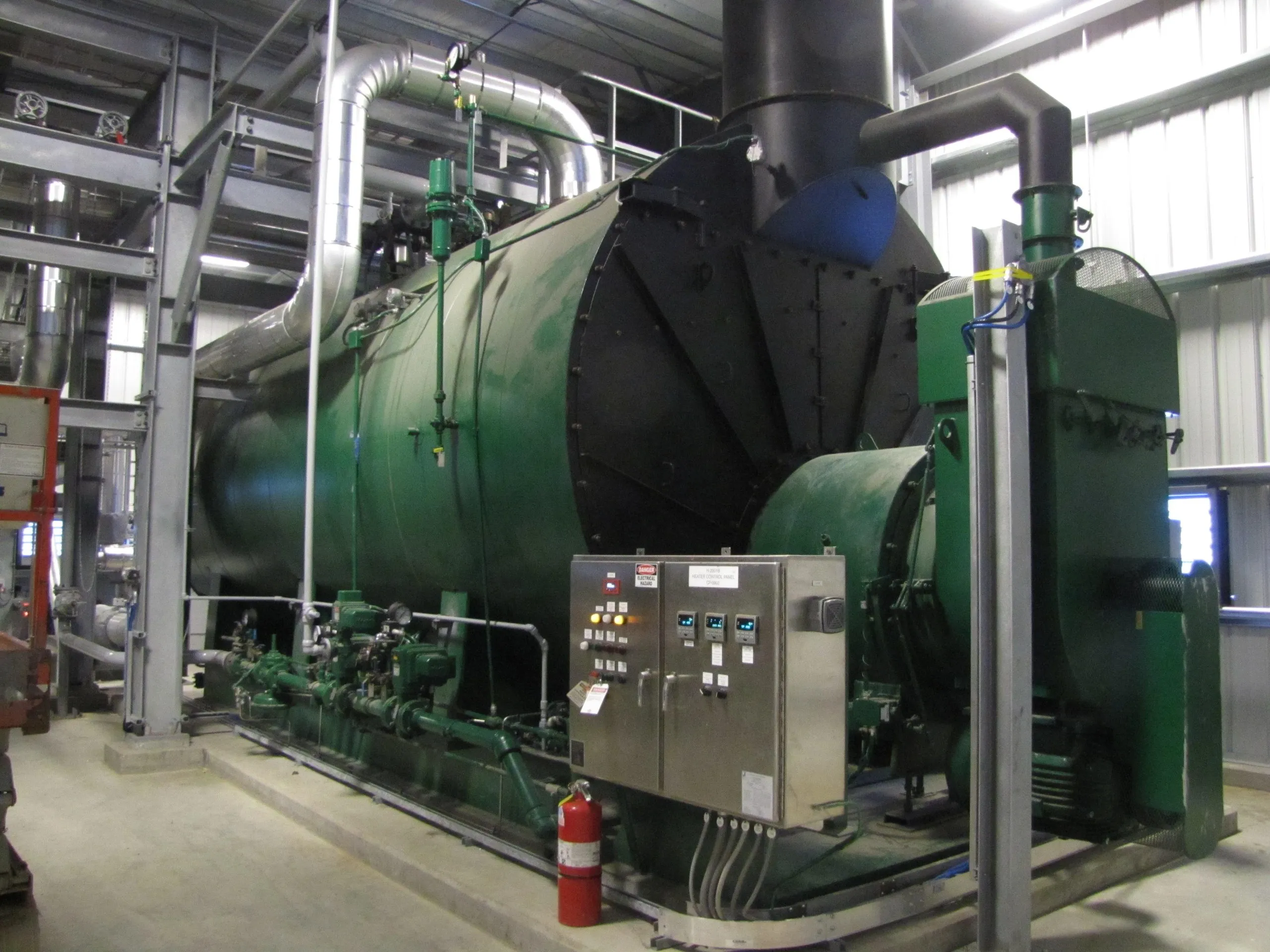 Natural gas fired glycol heater (for vaporization)