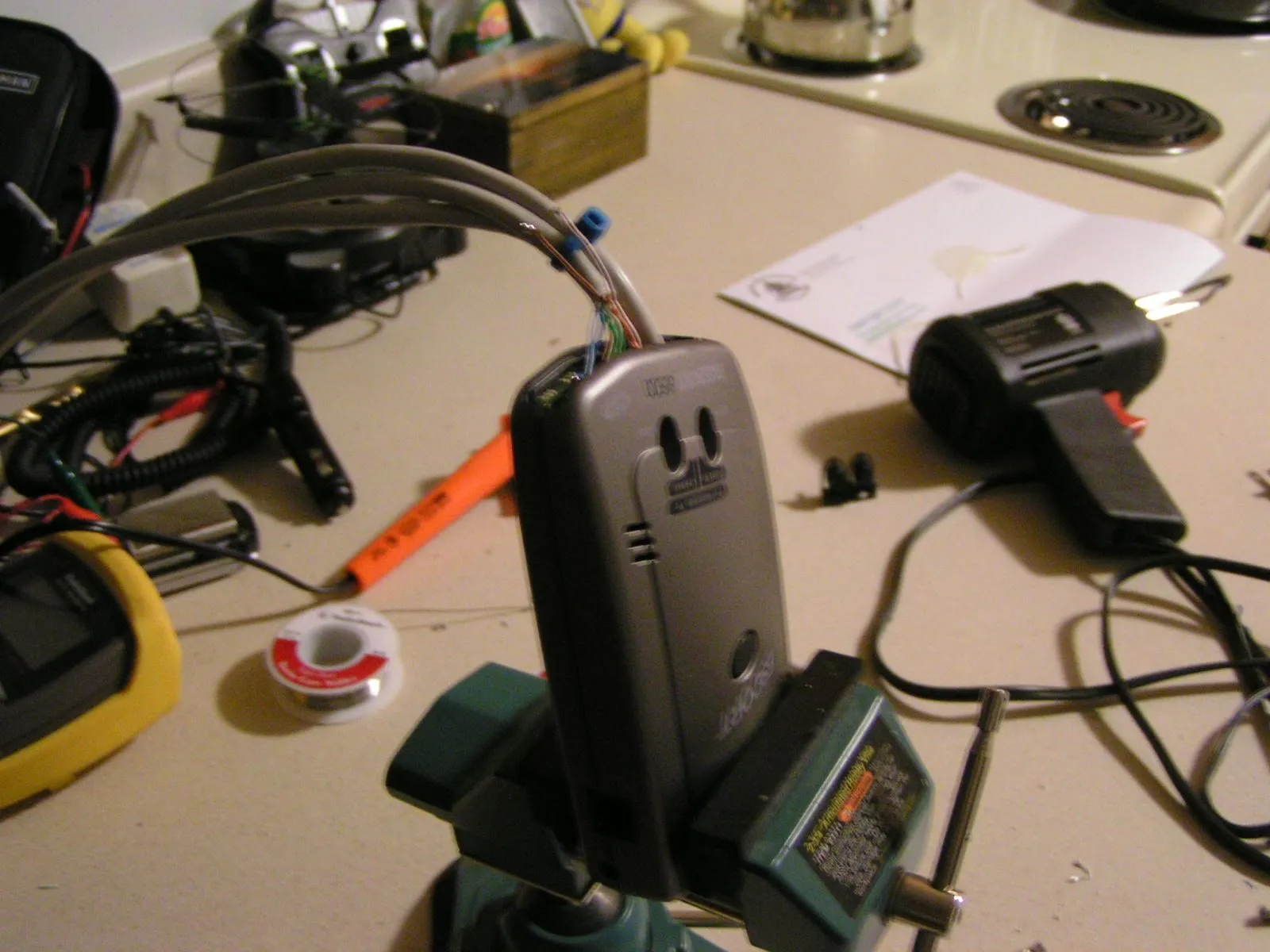 One slightly modified radar detector