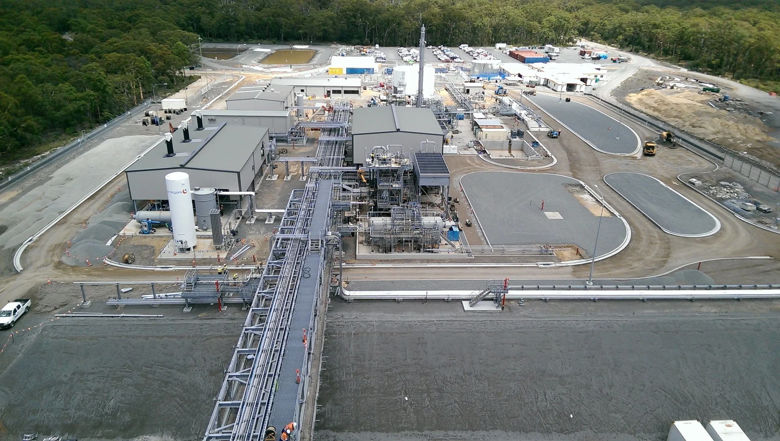 Site from the top of the tank