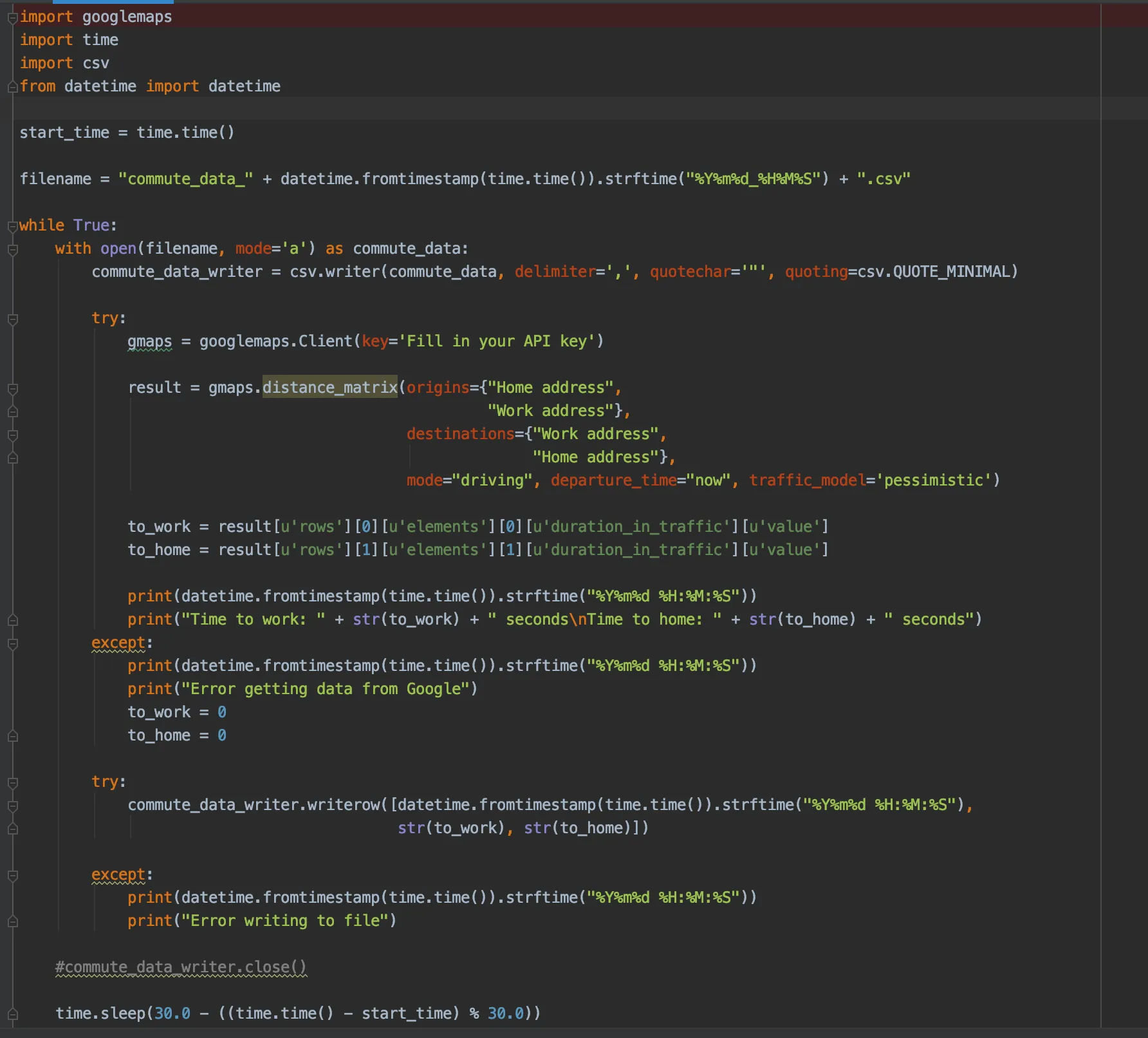 Source code in Python
