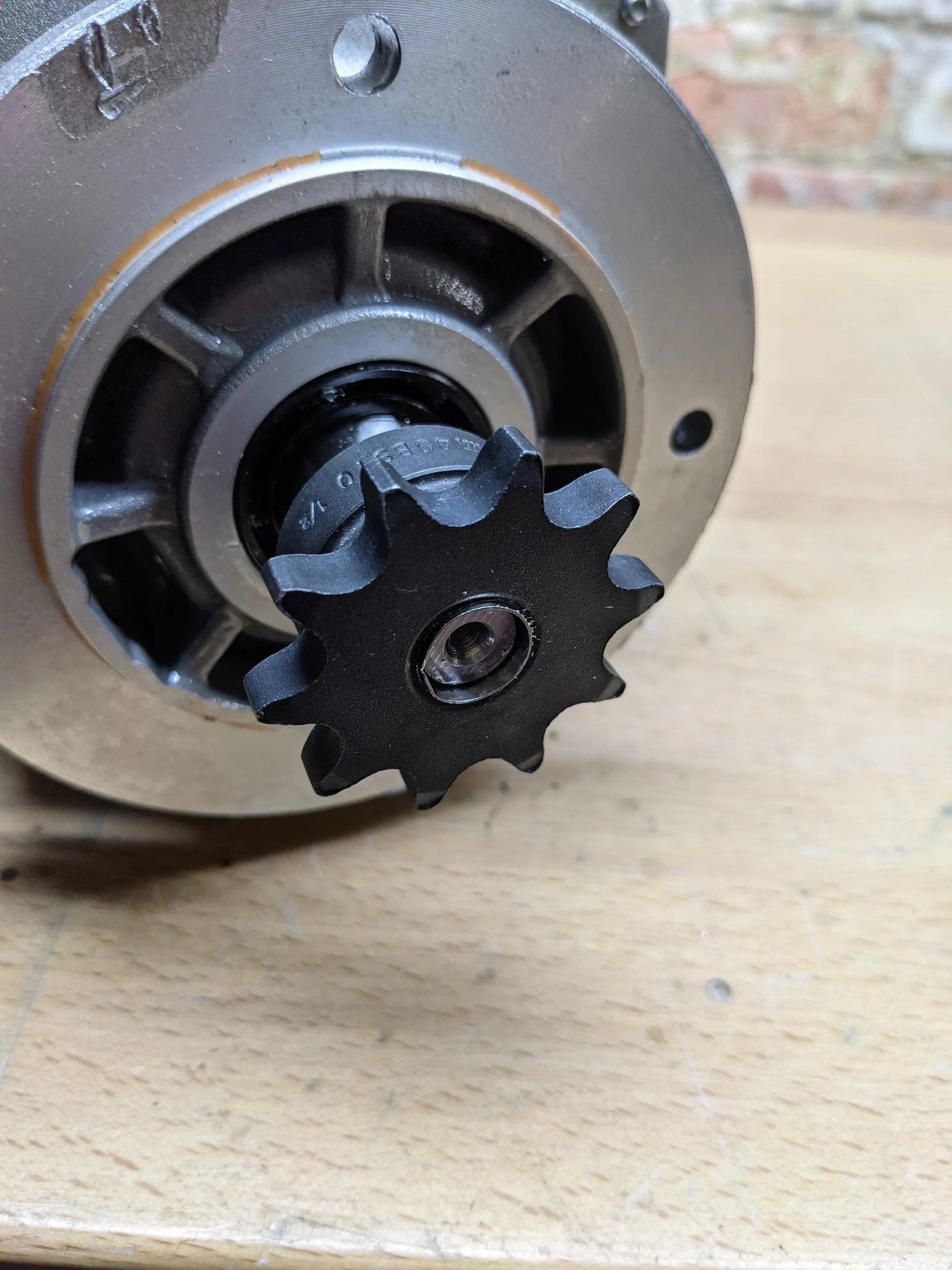 Sprocket, meet motor