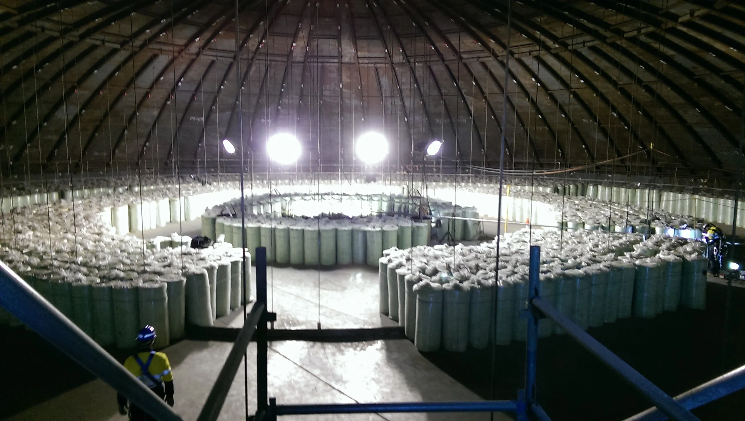 Tank roof insulation ready to install