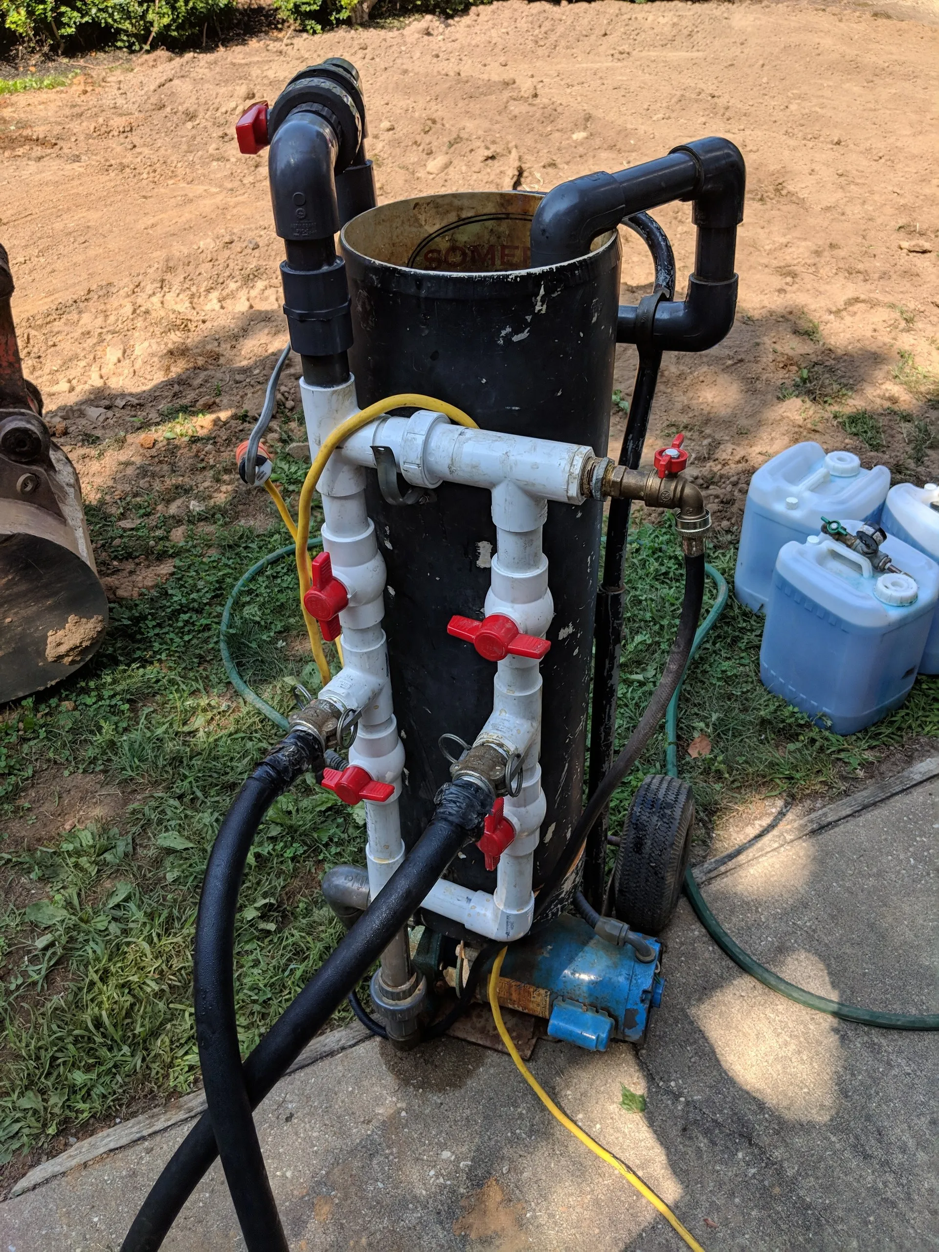 The filling/purging rig