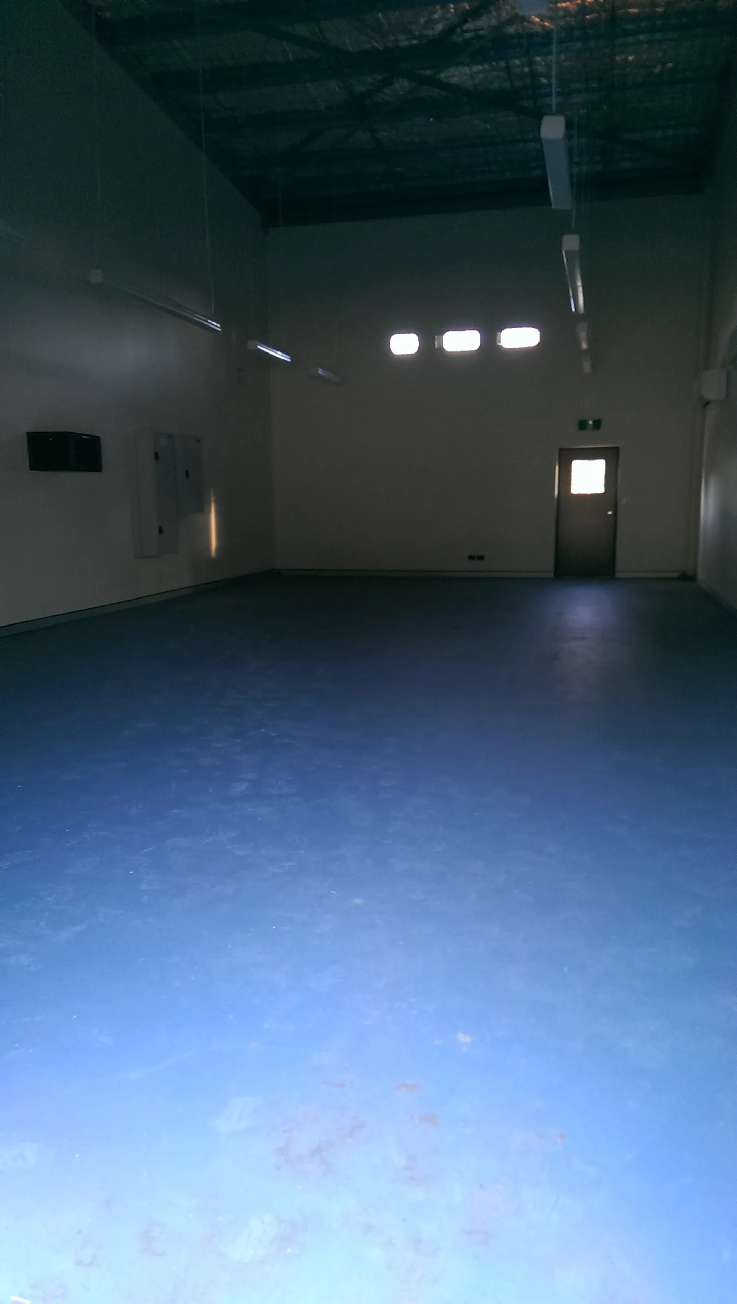 The instrumentation room before any controls have been installed