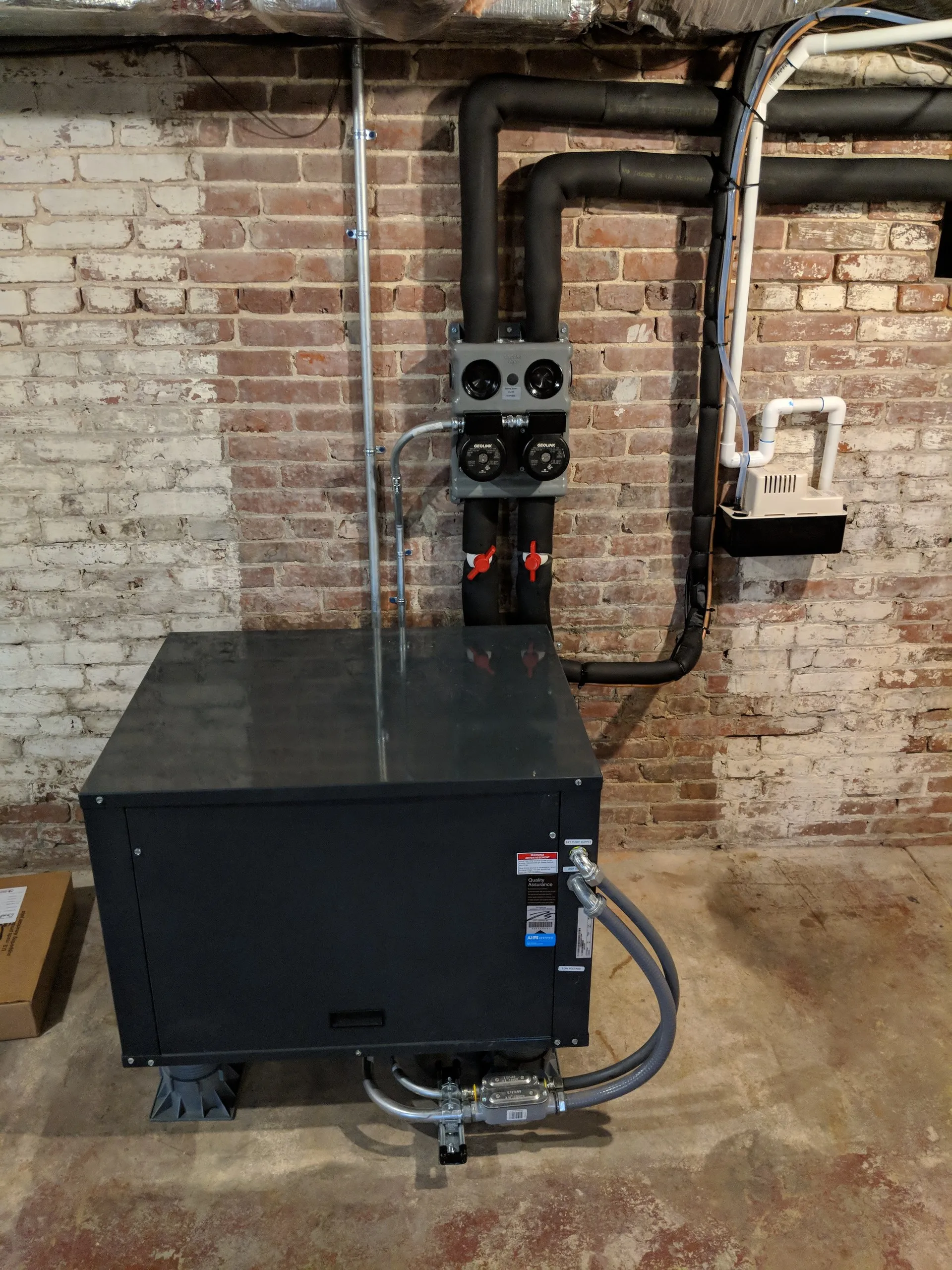Unit installed