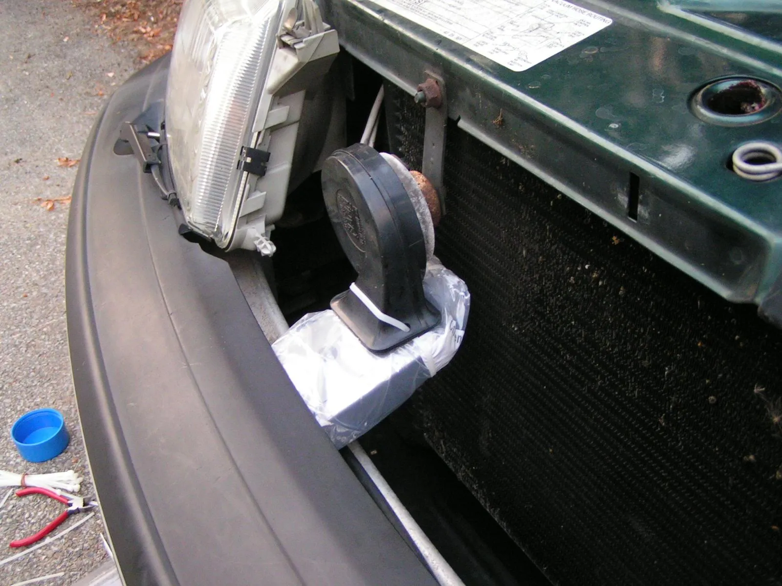 Yeah, not my best work but I didn’t want any metal in front of it